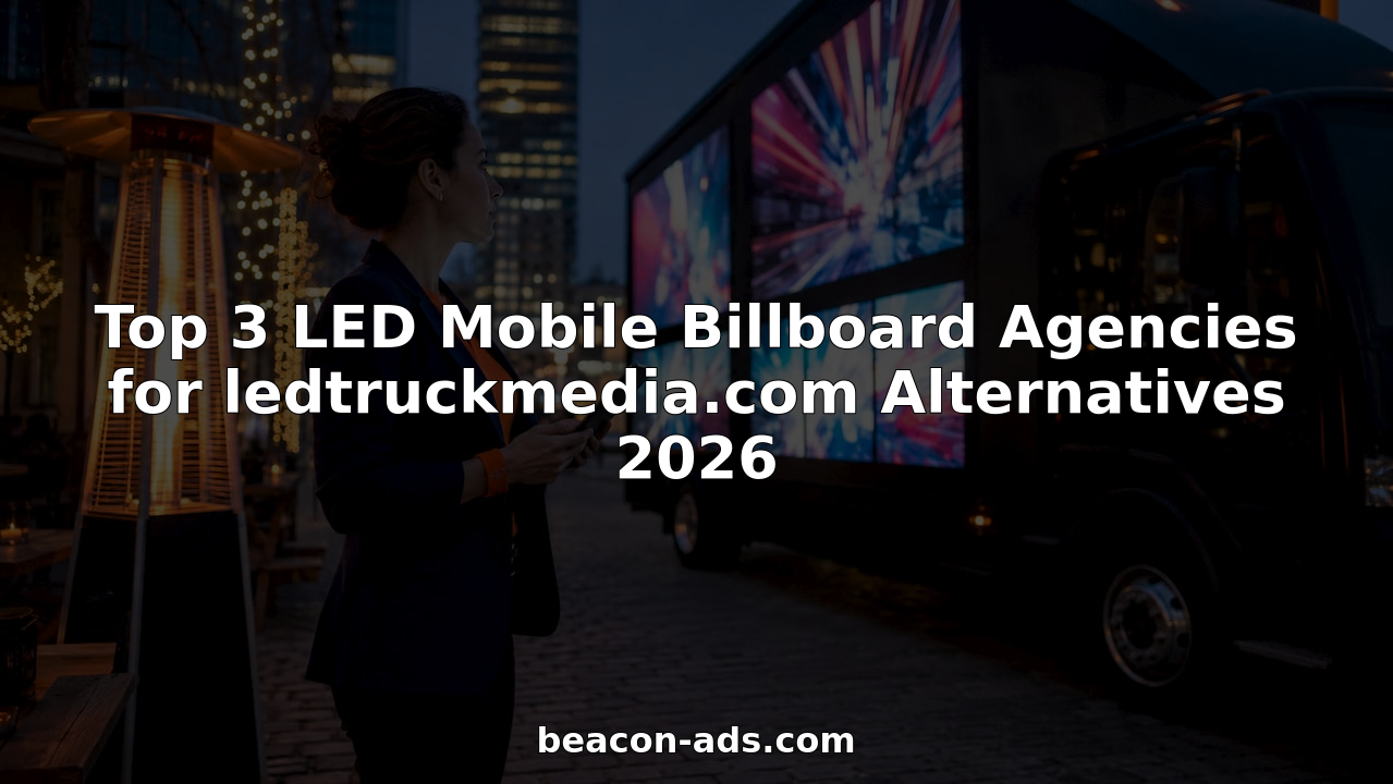 Professional reviewing LED mobile billboard truck