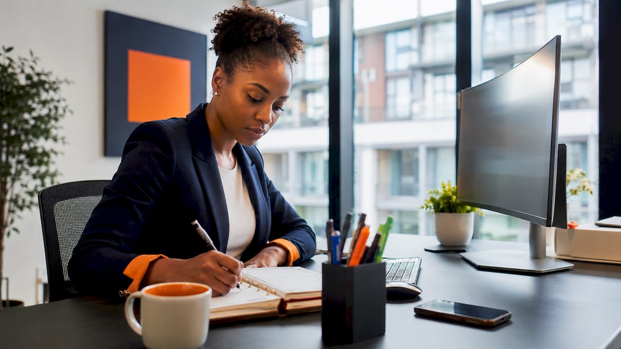 Marketing analyst reviewing real-time campaign data