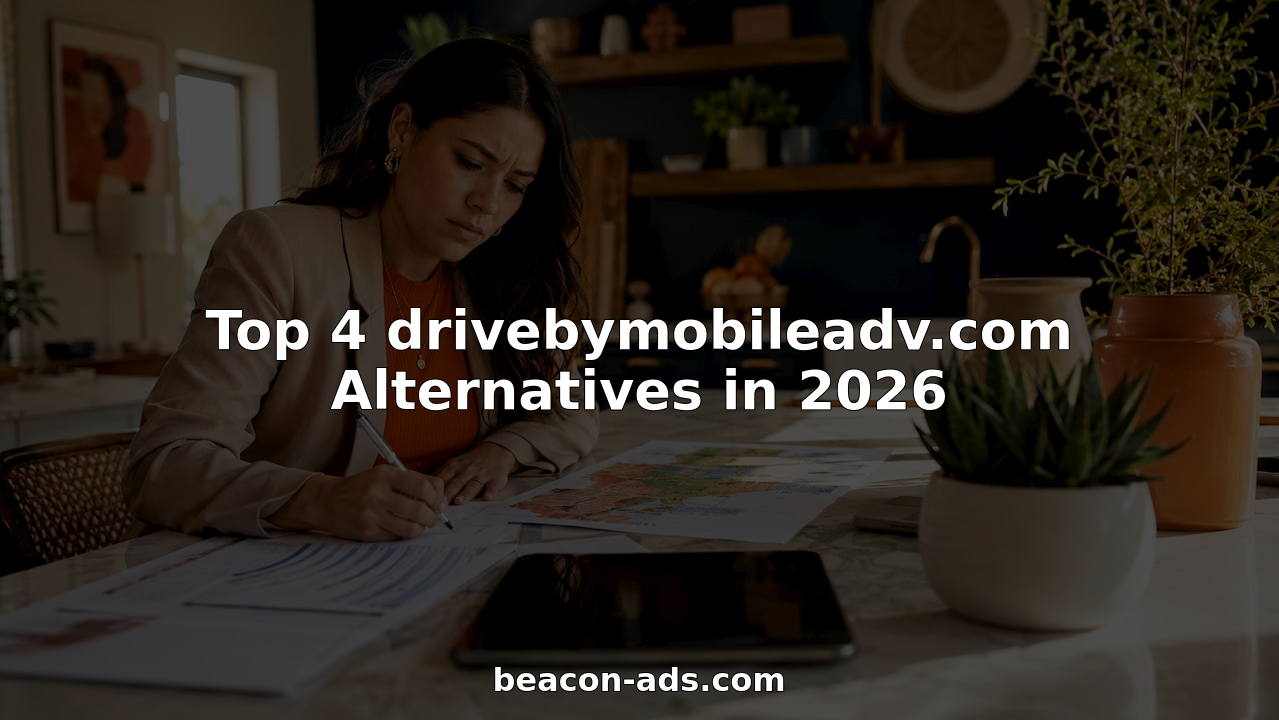 Marketing specialist planning mobile billboard campaign