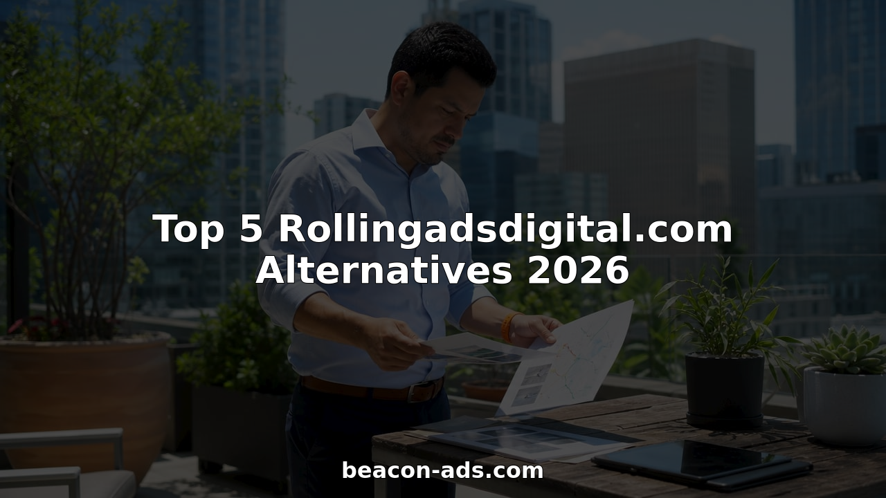 Marketing manager reviewing mobile billboard campaign plans