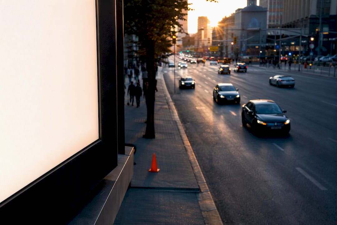 Mobile billboard campaign on urban arterial