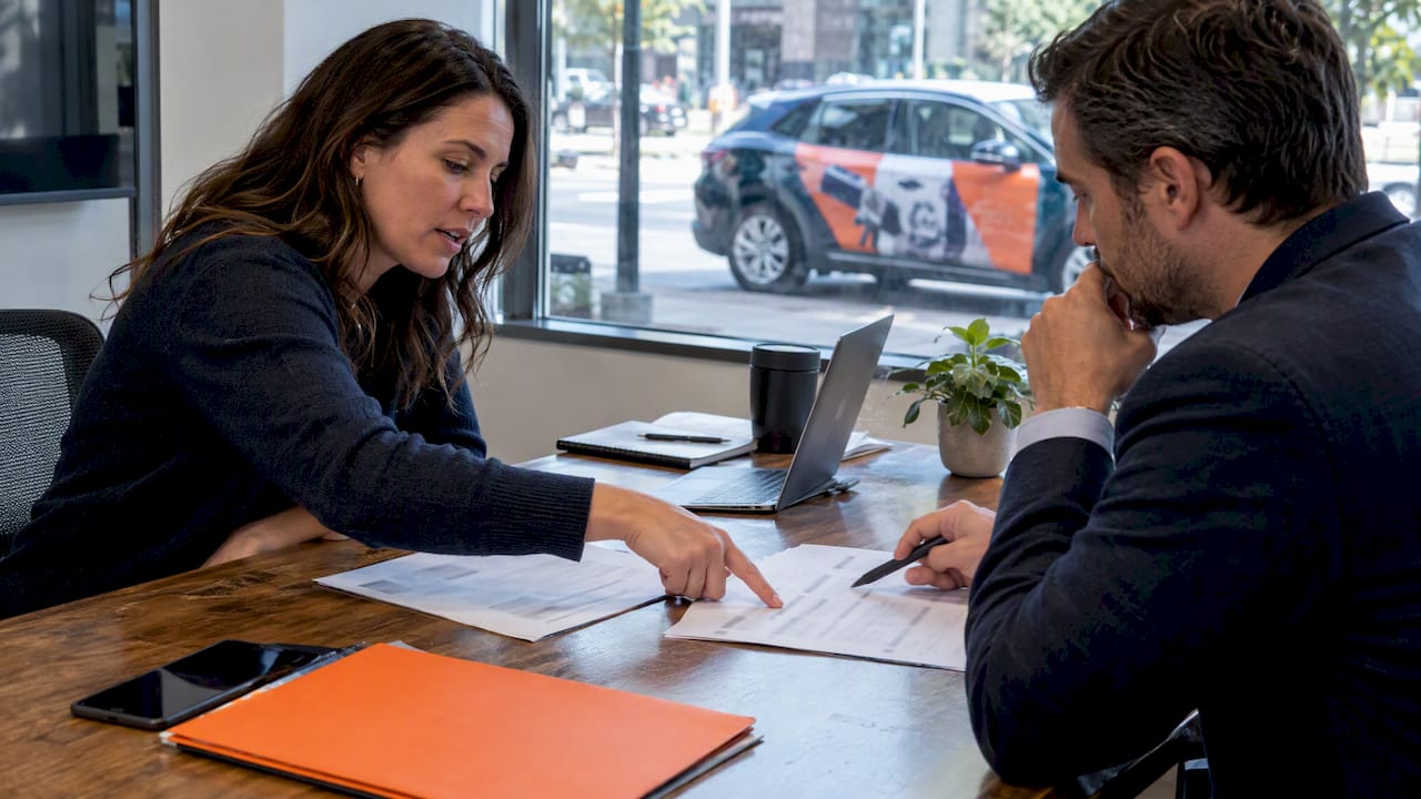 Marketing buyers comparing rideshare wrap quotes